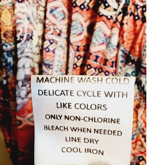 Love Kyla Arabella Polysilk BOHO Chic Lightweight Midi Dress Small NEW - Picture 6 of 8